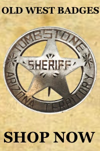 Old West badges for sale